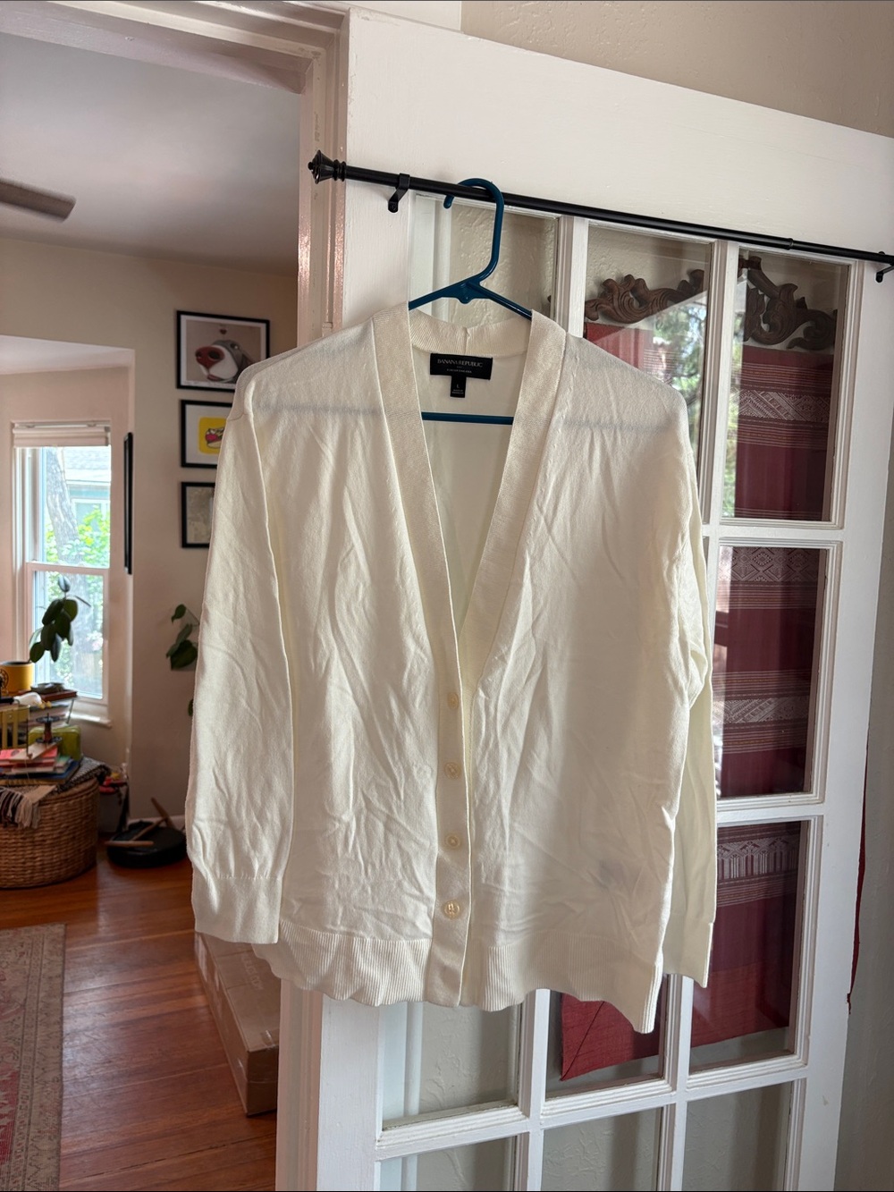 NWOT Banana Republic Factory Forever Cardigan (Snow Day/L)